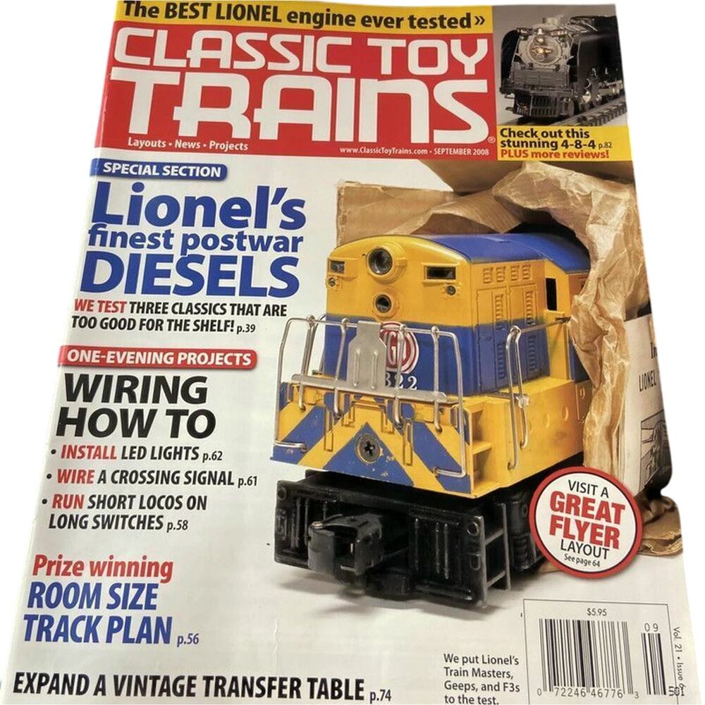 Classic Toy Trains September 2008 Special Section Lionels Finest Postwar Diesels